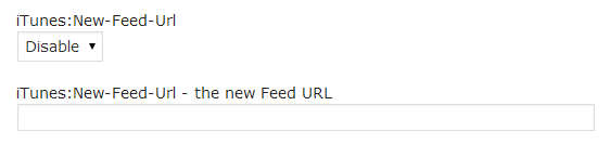 podpress setttings feed