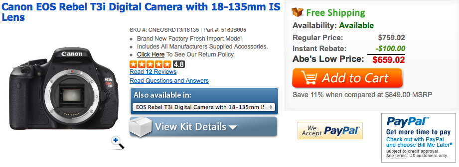 canon t3i