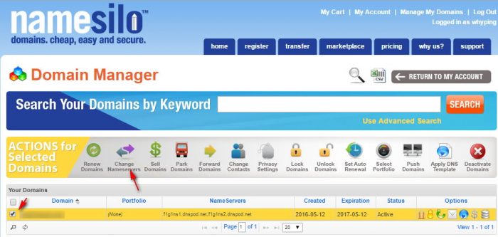 namesilo name servers
